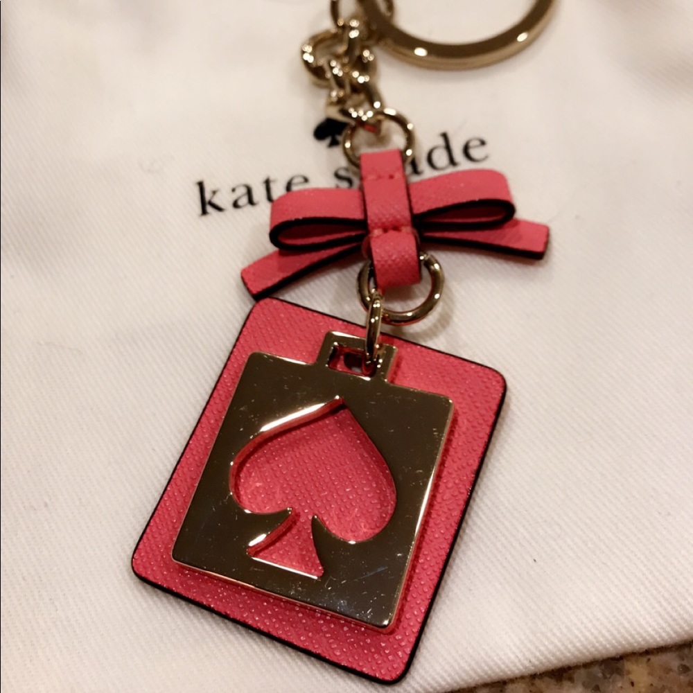 Kate Spade leather keychain